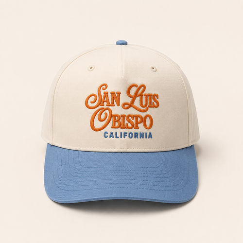 Vintage San Luis Obispo Color block hat