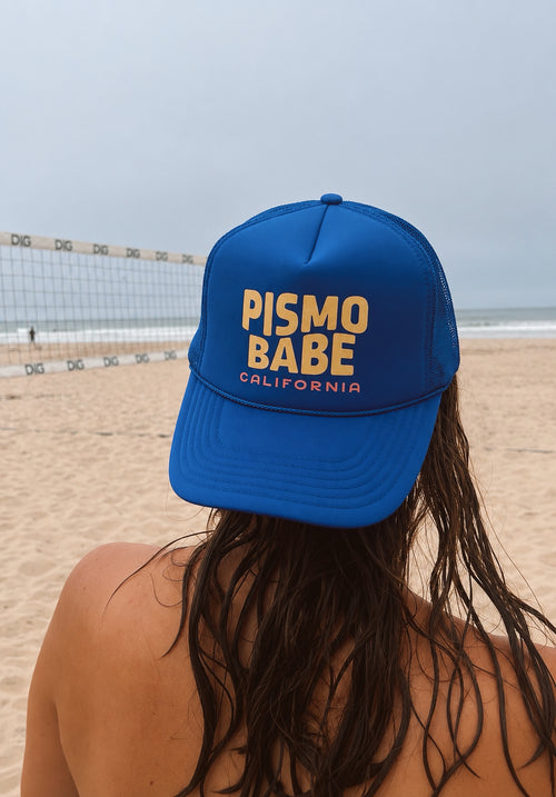 Pismo Babe Blue Trucker Hat