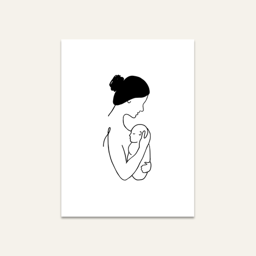Mom & Babe Print