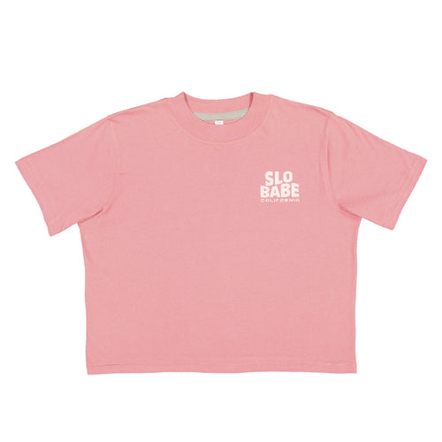SLO Babe Boxy Womens Shirt: Mauve