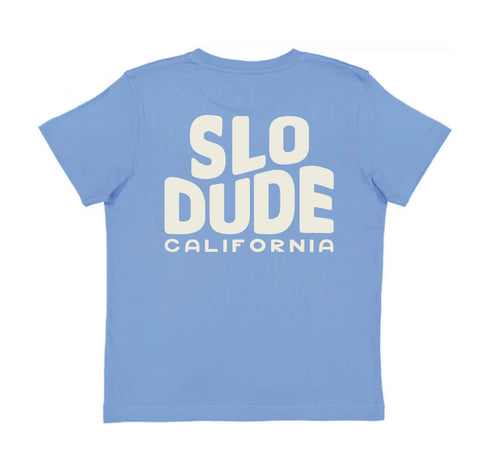 SLO Dude T-Shirt: Carolina Blue
