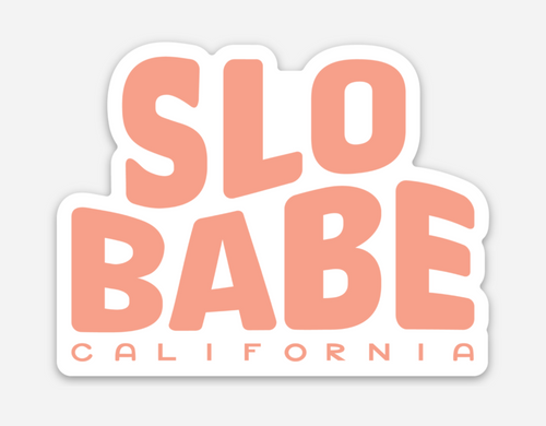 SLO Babe Pink Sticker